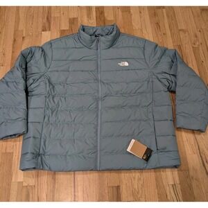 The North Face Jacket Mens Big 4X Aconcagua 3 Puffer Quilted Down Algae Blue